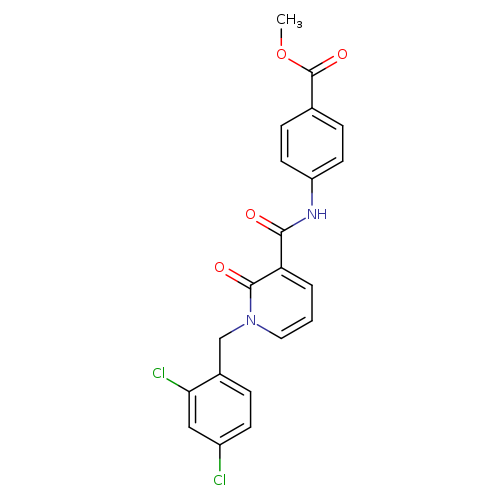 methyl 4-{1-[(2,4-dichlorophenyl)methyl]-2-oxo-1,2-dihydropyridine-3-amido}benzoate