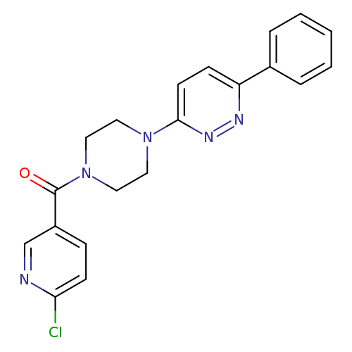 3-[4-(6-chloropyridine-3-carbonyl)piperazin-1-yl]-6-phenylpyridazine
