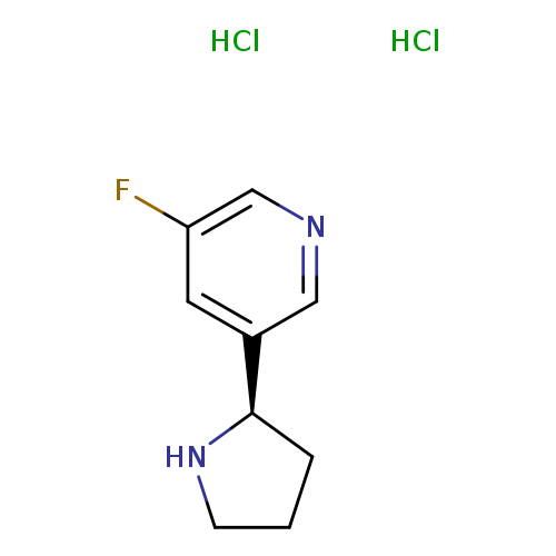 (R)-3-FLUORO-5-(PYRROLIDIN-2-YL)PYRIDINE2HCL