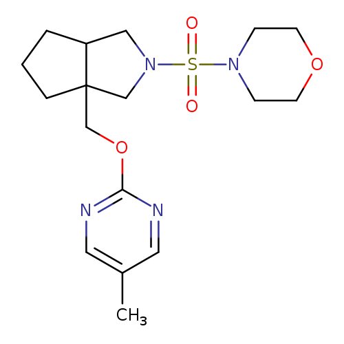 4-[(3a-{[(5-methylpyrimidin-2-yl)oxy]methyl}-octahydrocyclopenta[c]pyrrol-2-yl)sulfonyl]morpholine
