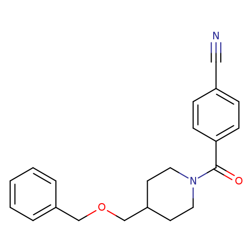 4-{4-[(benzyloxy)methyl]piperidine-1-carbonyl}benzonitrile