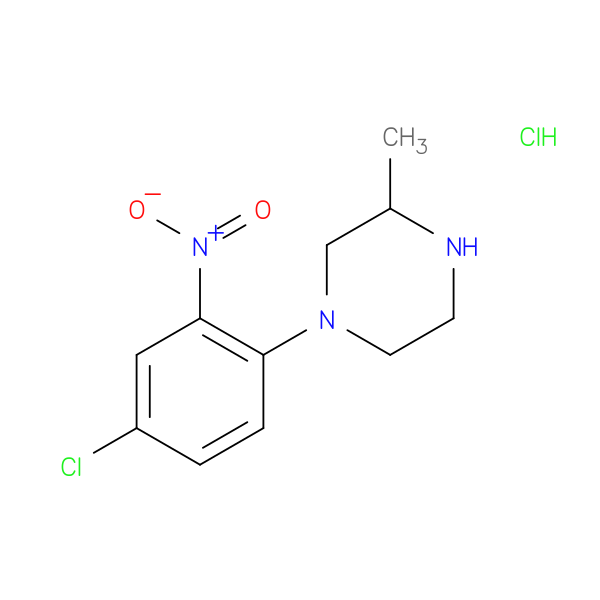 1-(4-chloro-2-nitrophenyl)-3-methylpiperazine hydrochloride