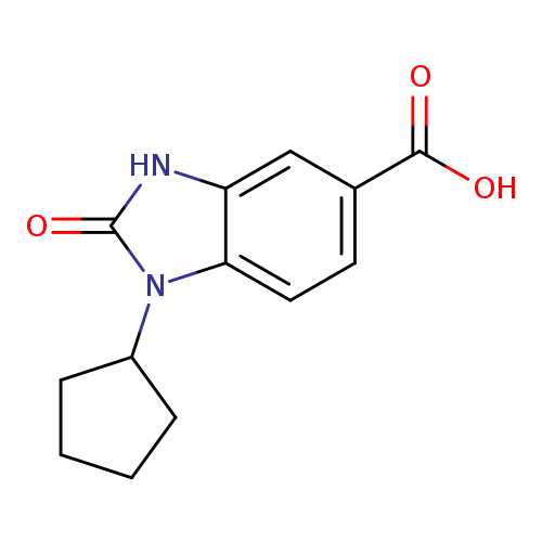 1-cyclopentyl-2-oxo-2,3-dihydro-1H-1,3-benzodiazole-5-carboxylic acid