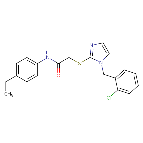 2-({1-[(2-chlorophenyl)methyl]-1H-imidazol-2-yl}sulfanyl)-N-(4-ethylphenyl)acetamide