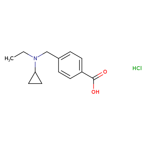 4-{[cyclopropyl(ethyl)amino]methyl}benzoic acid hydrochloride