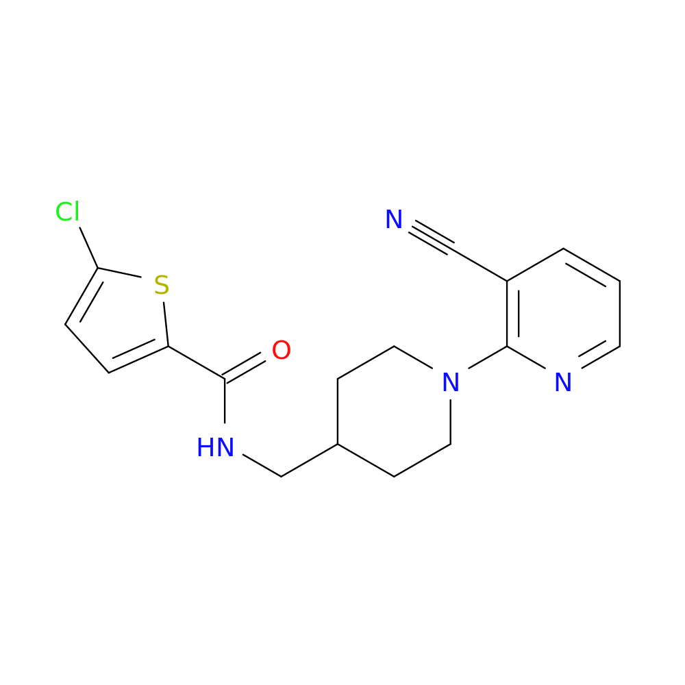 5-chloro-N-{[1-(3-cyanopyridin-2-yl)piperidin-4-yl]methyl}thiophene-2-carboxamide
