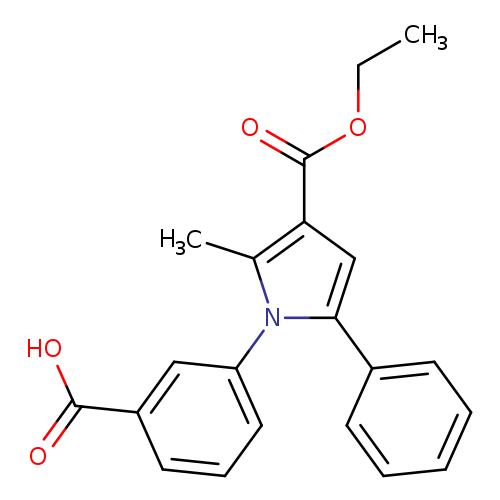 3-[3-(Ethoxycarbonyl)-2-methyl-5-phenyl-1h-pyrrol-1-yl]benzoic acid