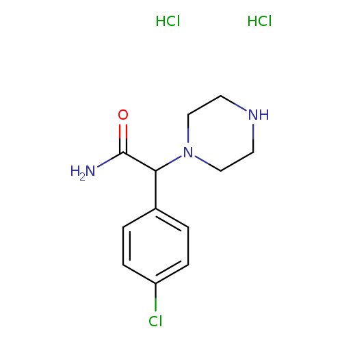 2-(4-chlorophenyl)-2-(piperazin-1-yl)acetamide dihydrochloride