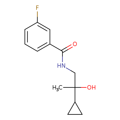 N-(2-cyclopropyl-2-hydroxypropyl)-3-fluorobenzamide