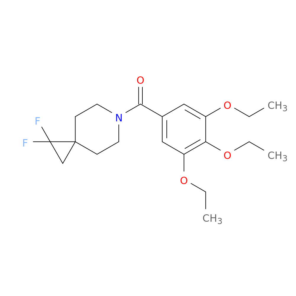 1,1-difluoro-6-(3,4,5-triethoxybenzoyl)-6-azaspiro[2.5]octane