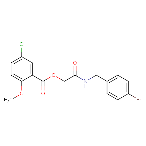 {[(4-bromophenyl)methyl]carbamoyl}methyl 5-chloro-2-methoxybenzoate