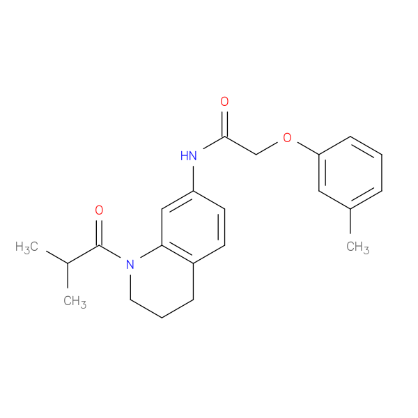 2-(3-methylphenoxy)-N-[1-(2-methylpropanoyl)-1,2,3,4-tetrahydroquinolin-7-yl]acetamide