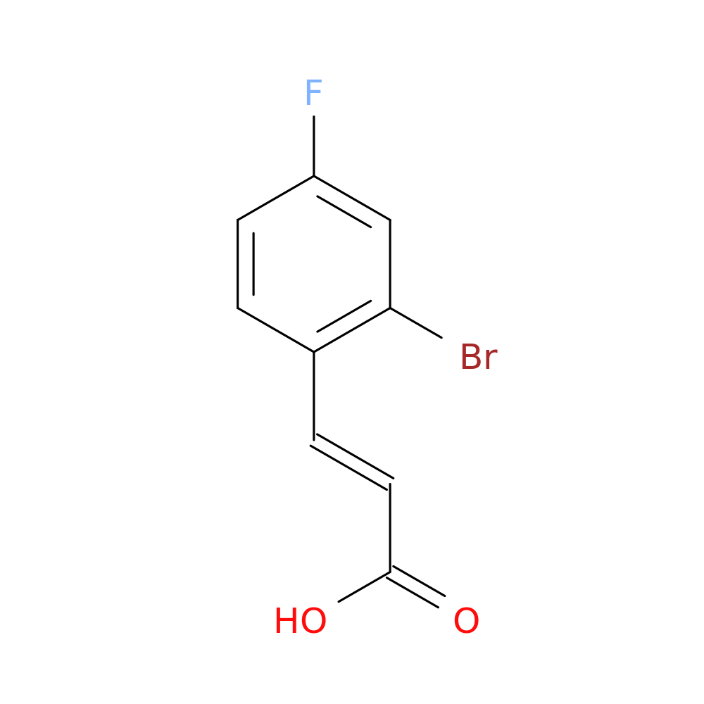 2-Bromo-4-fluorocinnamic acid