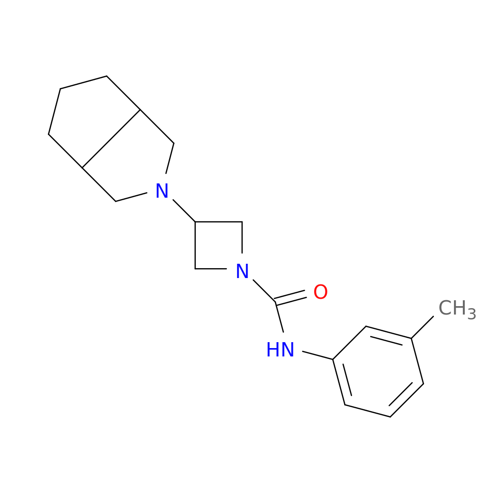 N-(3-methylphenyl)-3-{octahydrocyclopenta[c]pyrrol-2-yl}azetidine-1-carboxamide