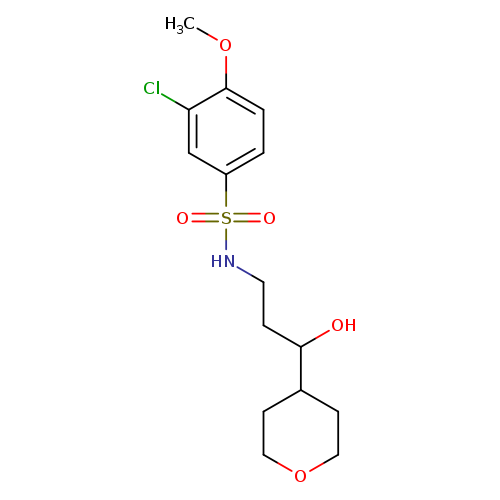 3-chloro-N-[3-hydroxy-3-(oxan-4-yl)propyl]-4-methoxybenzene-1-sulfonamide
