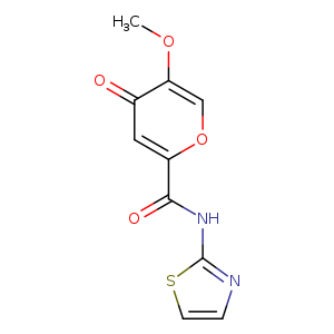 5-methoxy-4-oxo-N-(1,3-thiazol-2-yl)-4H-pyran-2-carboxamide
