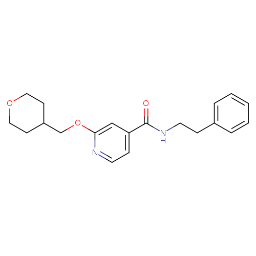 2-[(oxan-4-yl)methoxy]-N-(2-phenylethyl)pyridine-4-carboxamide