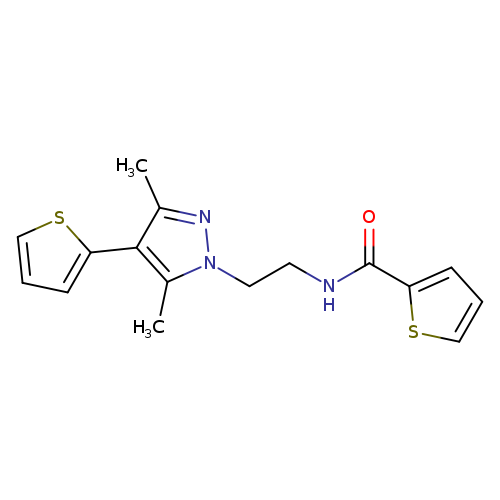N-{2-[3,5-dimethyl-4-(thiophen-2-yl)-1H-pyrazol-1-yl]ethyl}thiophene-2-carboxamide