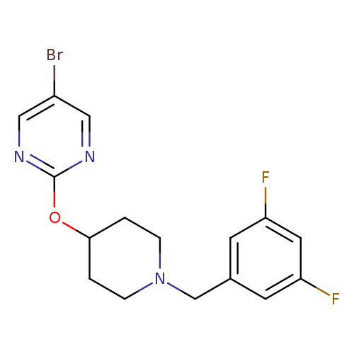 5-bromo-2-({1-[(3,5-difluorophenyl)methyl]piperidin-4-yl}oxy)pyrimidine