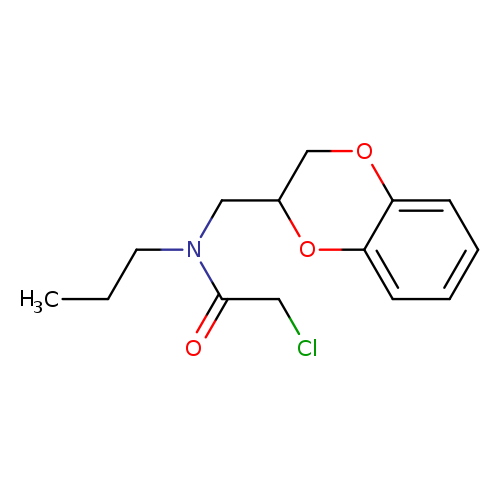 2-chloro-N-(2,3-dihydro-1,4-benzodioxin-2-ylmethyl)-N-propylacetamide