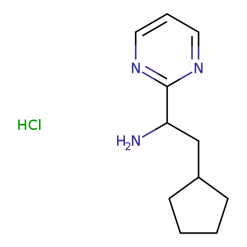 2-cyclopentyl-1-(pyrimidin-2-yl)ethan-1-amine hydrochloride