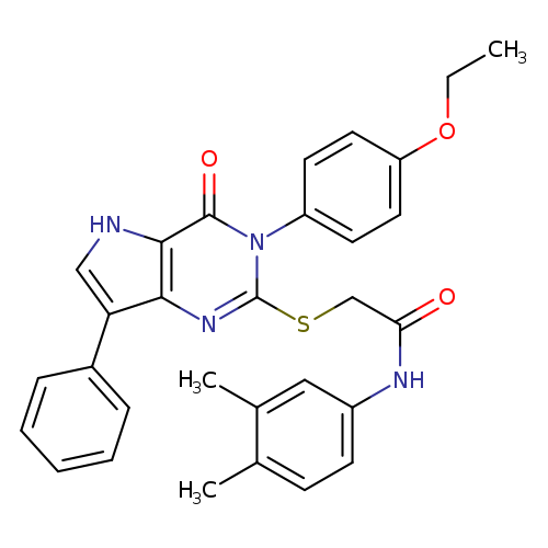 N-(3,4-dimethylphenyl)-2-{[3-(4-ethoxyphenyl)-4-oxo-7-phenyl-3H,4H,5H-pyrrolo[3,2-d]pyrimidin-2-yl]sulfanyl}acetamide
