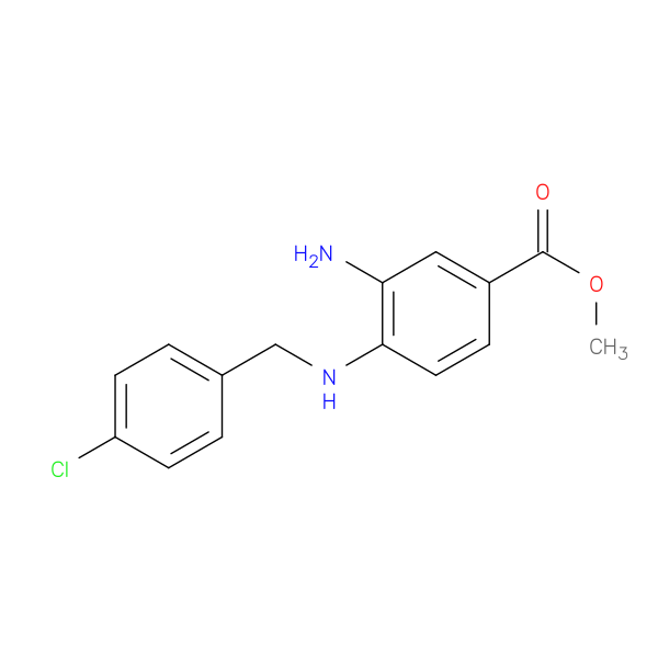 methyl 3-amino-4-{[(4-chlorophenyl)methyl]amino}benzoate