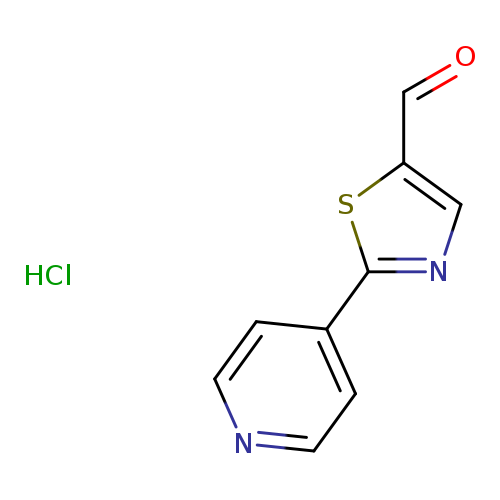 2-(pyridin-4-yl)-1,3-thiazole-5-carbaldehyde hydrochloride