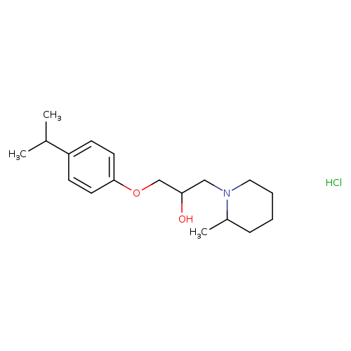 1-(2-methylpiperidin-1-yl)-3-[4-(propan-2-yl)phenoxy]propan-2-ol hydrochloride