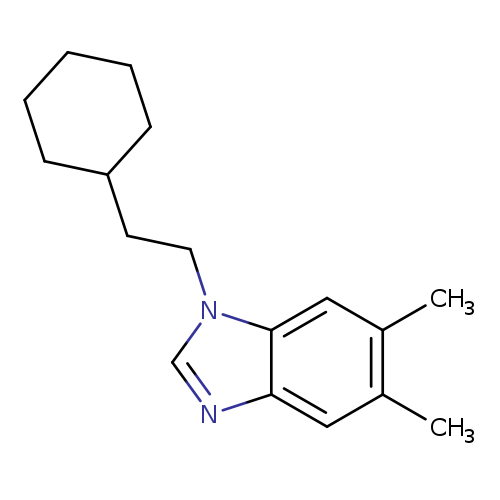 1-(2-cyclohexylethyl)-5,6-dimethyl-1H-1,3-benzodiazole