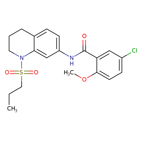 5-chloro-2-methoxy-N-[1-(propane-1-sulfonyl)-1,2,3,4-tetrahydroquinolin-7-yl]benzamide