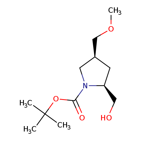 tert-butyl(2S,4S)-2-(hydroxymethyl)-4-(methoxymethyl)pyrrolidine-1-carboxylate