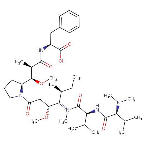 N,N-Dimethyl-L-valyl-L-valyl-(3R,4S,5S)-3-methoxy-5-methyl-4-(methylamino)heptanoyl-(αR,βR,2S)-β-methoxy-α-methyl-2-pyrrolidinepropanoyl-L-phenylalanine