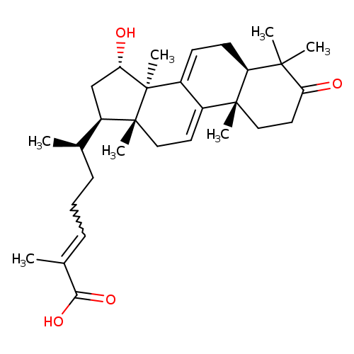 Lanosta-7,9(11),24-trien-26-oic acid, 15-hydroxy-3-oxo-, (15a,24E)-
