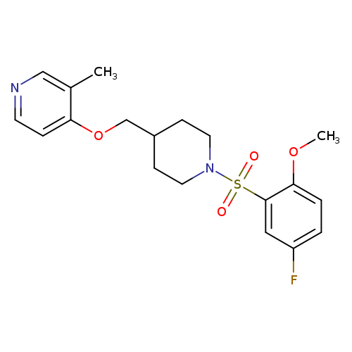 4-{[1-(5-fluoro-2-methoxybenzenesulfonyl)piperidin-4-yl]methoxy}-3-methylpyridine