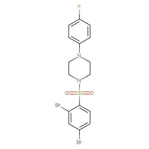 1-(2,4-dibromobenzenesulfonyl)-4-(4-fluorophenyl)piperazine