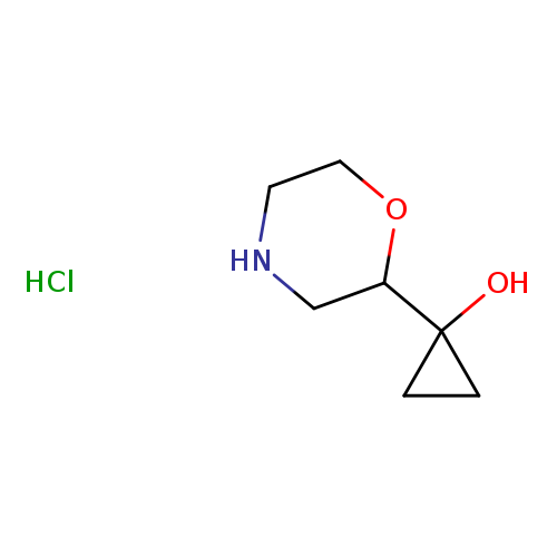 1-(morpholin-2-yl)cyclopropan-1-olhydrochloride