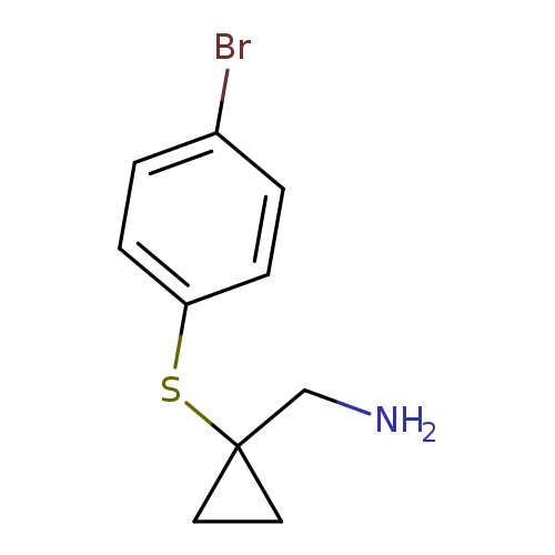 [1-(4-bromophenyl)sulfanylcyclopropyl]methanamine