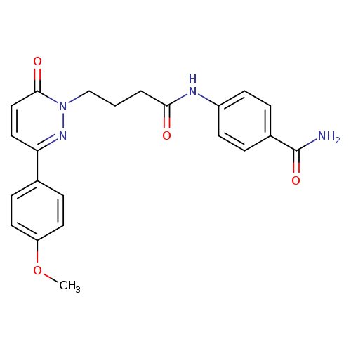 4-{4-[3-(4-methoxyphenyl)-6-oxo-1,6-dihydropyridazin-1-yl]butanamido}benzamide