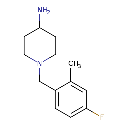 1-[(4-Fluoro-2-methylphenyl)methyl]piperidin-4-amine