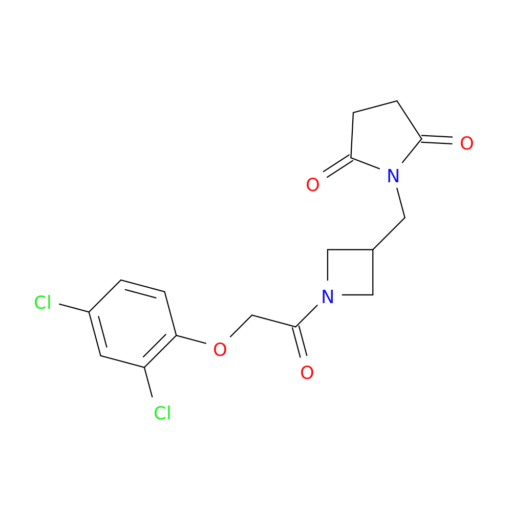 1-({1-[2-(2,4-dichlorophenoxy)acetyl]azetidin-3-yl}methyl)pyrrolidine-2,5-dione