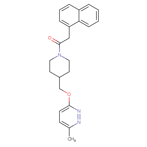 1-(4-{[(6-methylpyridazin-3-yl)oxy]methyl}piperidin-1-yl)-2-(naphthalen-1-yl)ethan-1-one