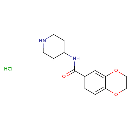 2,3-Dihydro-benzo[1,4]dioxine-6-carboxylic acid piperidin-4-ylaMide hydrochloride