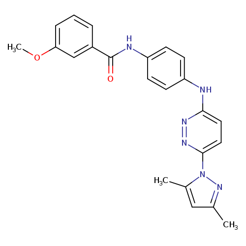 N-(4-{[6-(3,5-dimethyl-1H-pyrazol-1-yl)pyridazin-3-yl]amino}phenyl)-3-methoxybenzamide