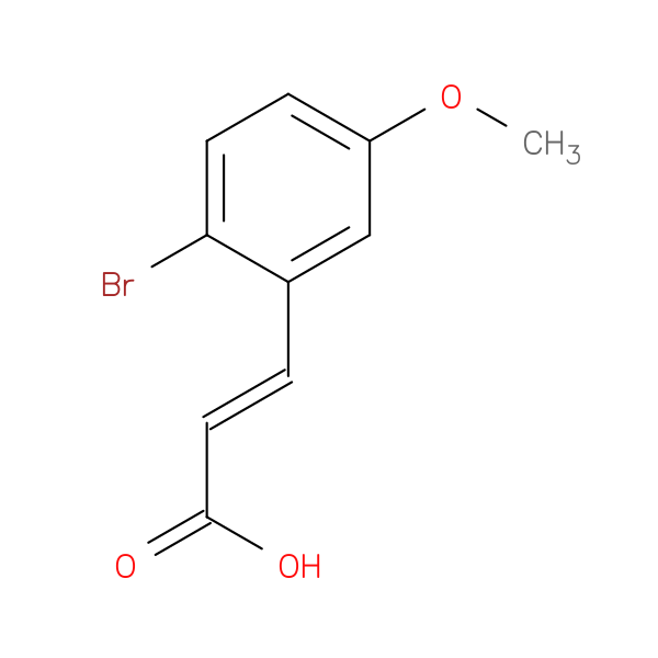 (2E)-3-(2-bromo-5-methoxyphenyl)prop-2-enoic acid