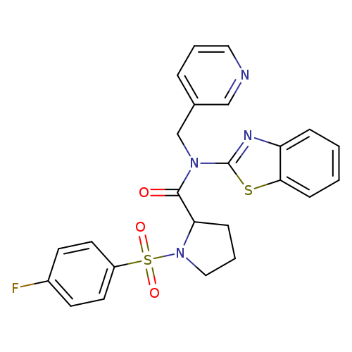 N-(1,3-benzothiazol-2-yl)-1-(4-fluorobenzenesulfonyl)-N-[(pyridin-3-yl)methyl]pyrrolidine-2-carboxamide