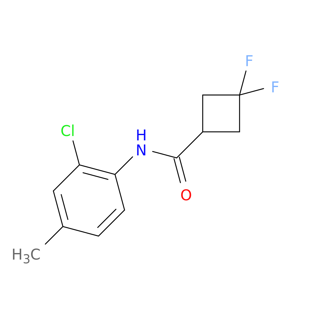 N-(2-chloro-4-methylphenyl)-3,3-difluorocyclobutane-1-carboxamide