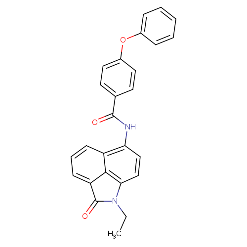 N-{2-ethyl-3-oxo-2-azatricyclo[6.3.1.0^{4,12}]dodeca-1(11),4,6,8(12),9-pentaen-9-yl}-4-phenoxybenzamide