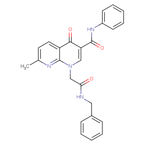 1-[(benzylcarbamoyl)methyl]-7-methyl-4-oxo-N-phenyl-1,4-dihydro-1,8-naphthyridine-3-carboxamide