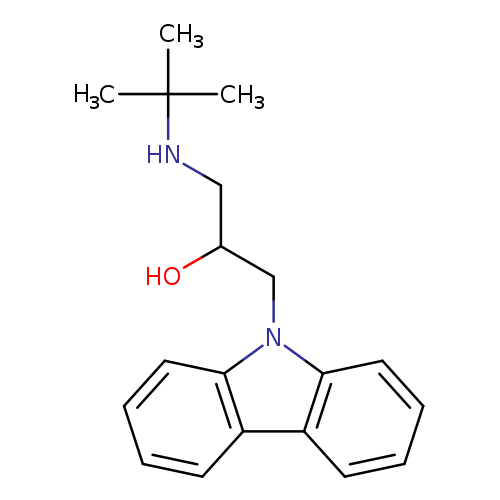 1-tert-Butylamino-3-carbazol-9-yl-propan-2-ol